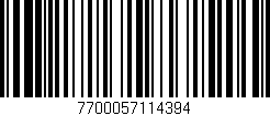 Código de barras (EAN, GTIN, SKU, ISBN): '7700057114394'