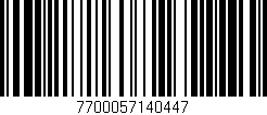 Código de barras (EAN, GTIN, SKU, ISBN): '7700057140447'