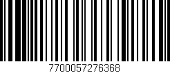 Código de barras (EAN, GTIN, SKU, ISBN): '7700057276368'