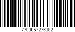 Código de barras (EAN, GTIN, SKU, ISBN): '7700057276382'