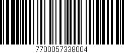 Código de barras (EAN, GTIN, SKU, ISBN): '7700057338004'