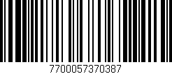 Código de barras (EAN, GTIN, SKU, ISBN): '7700057370387'