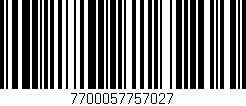 Código de barras (EAN, GTIN, SKU, ISBN): '7700057757027'