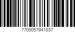 Código de barras (EAN, GTIN, SKU, ISBN): '7700057941037'