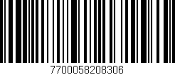 Código de barras (EAN, GTIN, SKU, ISBN): '7700058208306'