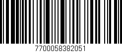 Código de barras (EAN, GTIN, SKU, ISBN): '7700058382051'