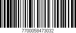 Código de barras (EAN, GTIN, SKU, ISBN): '7700058473032'
