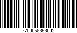 Código de barras (EAN, GTIN, SKU, ISBN): '7700058658002'