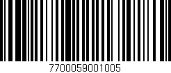 Código de barras (EAN, GTIN, SKU, ISBN): '7700059001005'