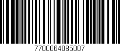 Código de barras (EAN, GTIN, SKU, ISBN): '7700064085007'