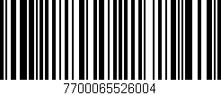 Código de barras (EAN, GTIN, SKU, ISBN): '7700065526004'