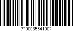 Código de barras (EAN, GTIN, SKU, ISBN): '7700065541007'