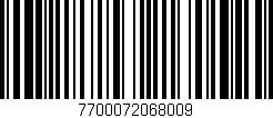 Código de barras (EAN, GTIN, SKU, ISBN): '7700072068009'