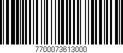 Código de barras (EAN, GTIN, SKU, ISBN): '7700073613000'
