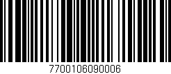 Código de barras (EAN, GTIN, SKU, ISBN): '7700106090006'