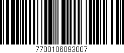 Código de barras (EAN, GTIN, SKU, ISBN): '7700106093007'