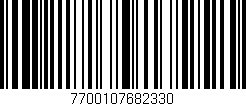 Código de barras (EAN, GTIN, SKU, ISBN): '7700107682330'