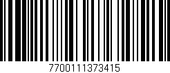 Código de barras (EAN, GTIN, SKU, ISBN): '7700111373415'