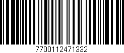 Código de barras (EAN, GTIN, SKU, ISBN): '7700112471332'