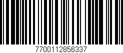 Código de barras (EAN, GTIN, SKU, ISBN): '7700112856337'