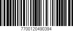 Código de barras (EAN, GTIN, SKU, ISBN): '7700120490394'