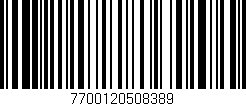Código de barras (EAN, GTIN, SKU, ISBN): '7700120508389'