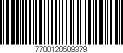 Código de barras (EAN, GTIN, SKU, ISBN): '7700120509379'