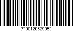Código de barras (EAN, GTIN, SKU, ISBN): '7700120529353'