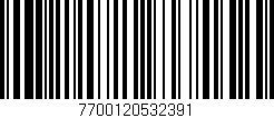 Código de barras (EAN, GTIN, SKU, ISBN): '7700120532391'
