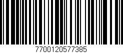 Código de barras (EAN, GTIN, SKU, ISBN): '7700120577385'