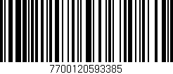 Código de barras (EAN, GTIN, SKU, ISBN): '7700120593385'