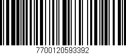 Código de barras (EAN, GTIN, SKU, ISBN): '7700120593392'