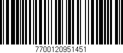 Código de barras (EAN, GTIN, SKU, ISBN): '7700120951451'