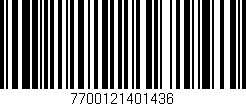 Código de barras (EAN, GTIN, SKU, ISBN): '7700121401436'