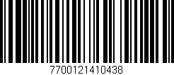 Código de barras (EAN, GTIN, SKU, ISBN): '7700121410438'