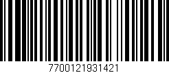 Código de barras (EAN, GTIN, SKU, ISBN): '7700121931421'
