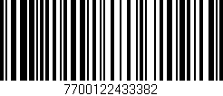 Código de barras (EAN, GTIN, SKU, ISBN): '7700122433382'