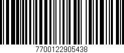 Código de barras (EAN, GTIN, SKU, ISBN): '7700122905438'