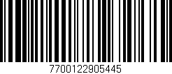Código de barras (EAN, GTIN, SKU, ISBN): '7700122905445'