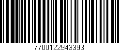 Código de barras (EAN, GTIN, SKU, ISBN): '7700122943393'