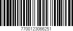 Código de barras (EAN, GTIN, SKU, ISBN): '7700123066251'