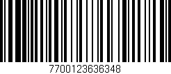 Código de barras (EAN, GTIN, SKU, ISBN): '7700123636348'