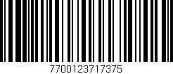 Código de barras (EAN, GTIN, SKU, ISBN): '7700123717375'