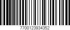 Código de barras (EAN, GTIN, SKU, ISBN): '7700123934352'