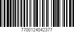 Código de barras (EAN, GTIN, SKU, ISBN): '7700124042377'