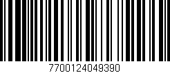 Código de barras (EAN, GTIN, SKU, ISBN): '7700124049390'