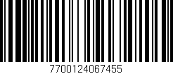 Código de barras (EAN, GTIN, SKU, ISBN): '7700124067455'