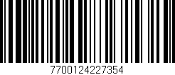 Código de barras (EAN, GTIN, SKU, ISBN): '7700124227354'