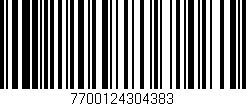 Código de barras (EAN, GTIN, SKU, ISBN): '7700124304383'