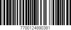 Código de barras (EAN, GTIN, SKU, ISBN): '7700124890381'